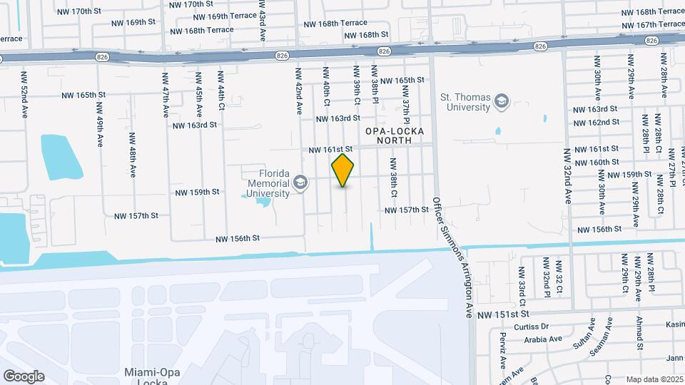 15800 NW 39th Pl Map and Location Details
