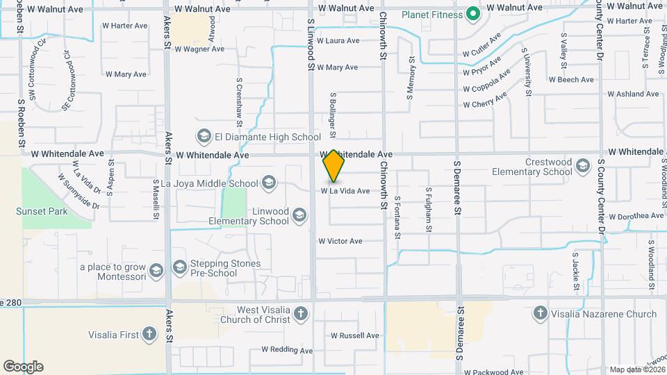 4344 W La Vida Ave Map and Location Details