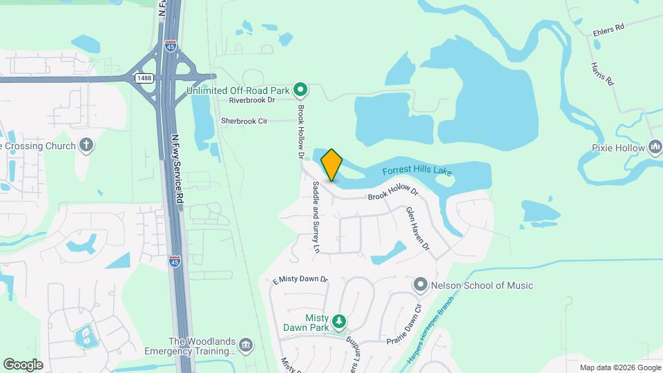 407 Brook Hollow Dr Map and Location Details