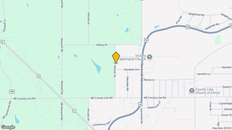 6405 Hansen Dr Map and Location Details