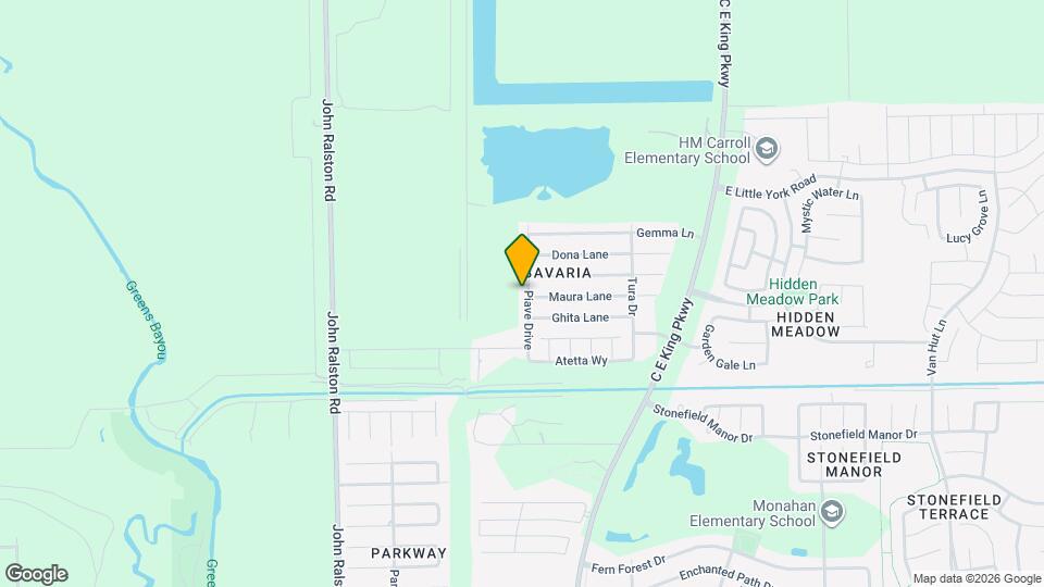 9903 Piave Drive Map and Location Details