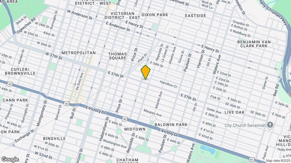 614 E 37th St Map and Location Details