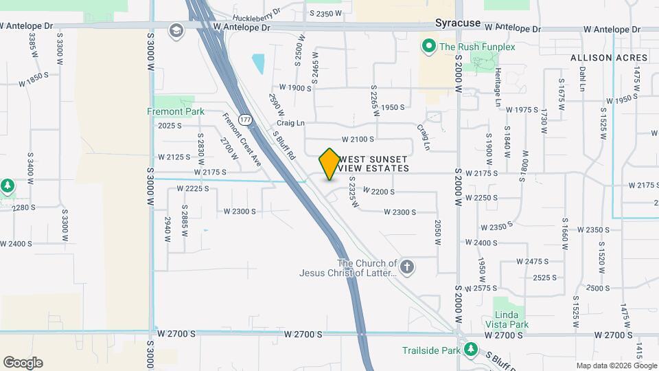 2384 W 2200 S Map and Location Details