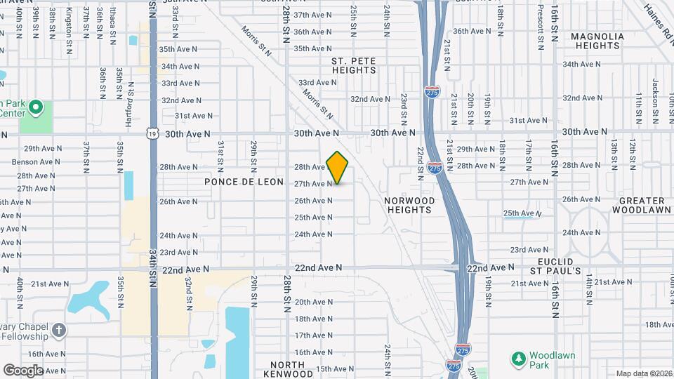 2552 27th Ave N Map and Location Details