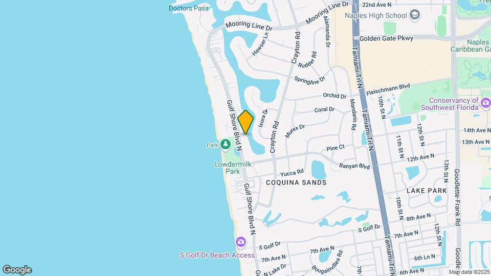 1550 Gulf Shore Blvd N, Unit Lago Mar Mapa y Detalles de la Ubicación