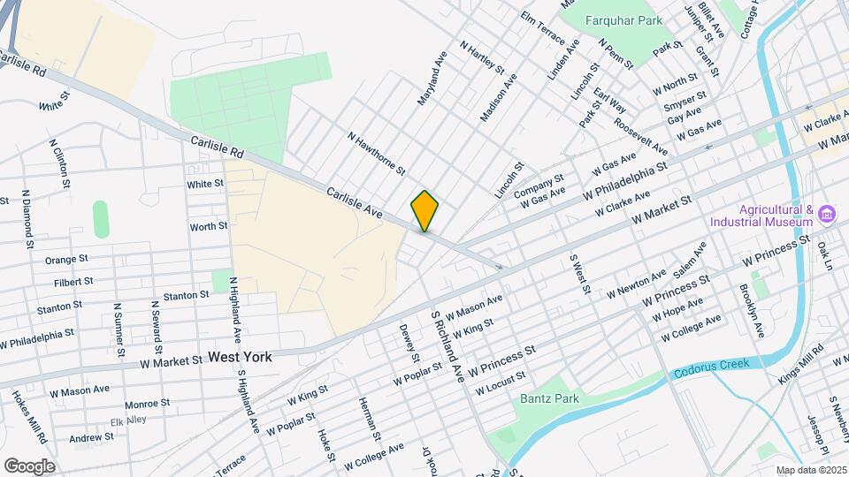 208 Carlisle Ave Mapa y Detalles de la Ubicación