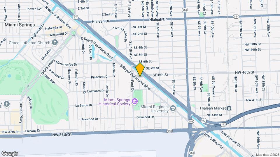 257 S Royal Poinciana Blvd Mapa y Detalles de la Ubicación