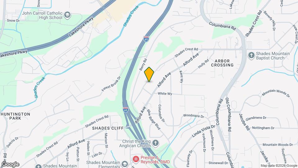 1417 Shades Crest Rd Map and Location Details