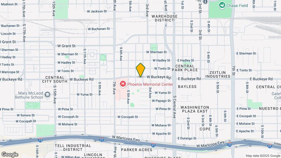 1106 S Montezuma Ave Mapa y Detalles de la Ubicación