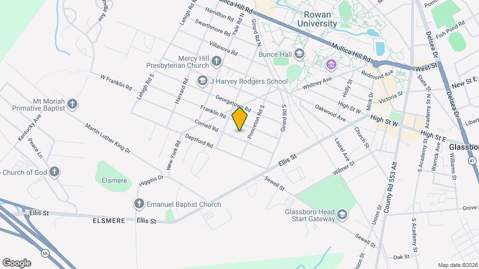 107 Cornell Rd Map and Location Details