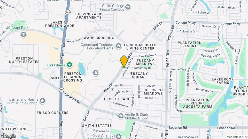 5529 Crimson Oaks Dr Map and Location Details