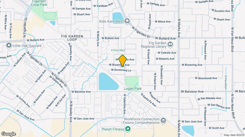 3426 W Dovewood Ave Map and Location Details