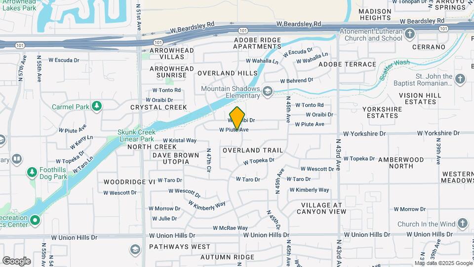 4707 W Piute Ave Map and Location Details