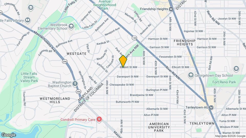 4732 Ellicott St NW Map and Location Details