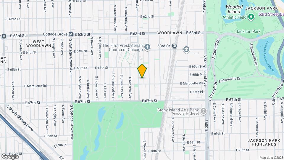 6541 S Woodlawn Ave, Unit 3 Map and Location Details