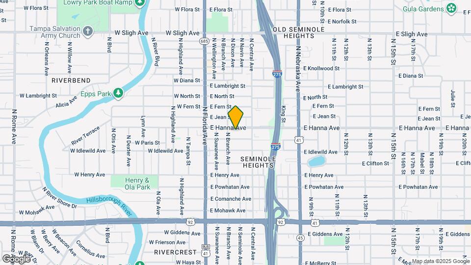 305 E Hanna Ave Map and Location Details