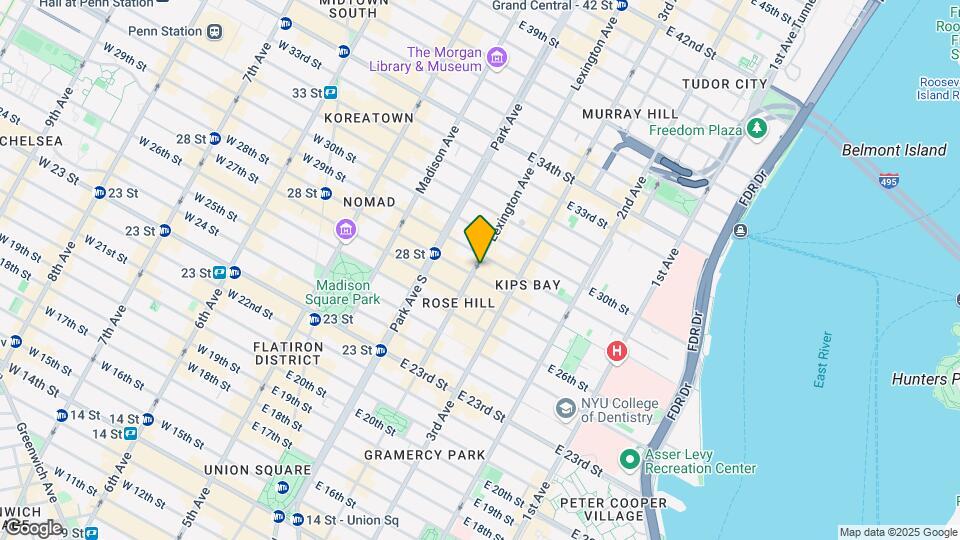 125 Lexington Ave Map and Location Details