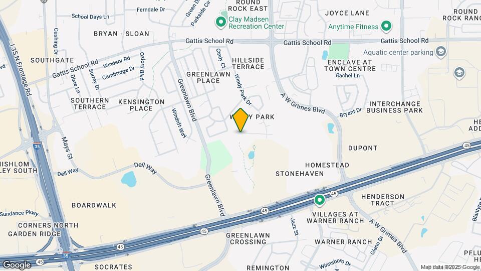 1582 Parkfield Cir Map and Location Details