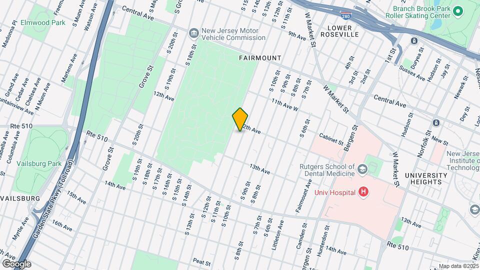283 S 11th St Map and Location Details