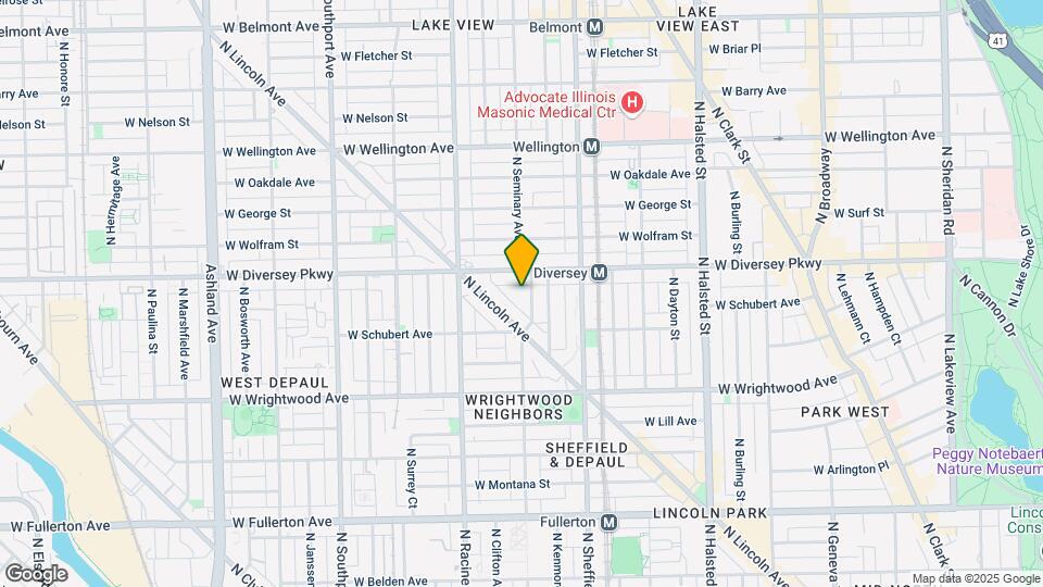 2744 N Seminary Ave, Unit 2 Map and Location Details