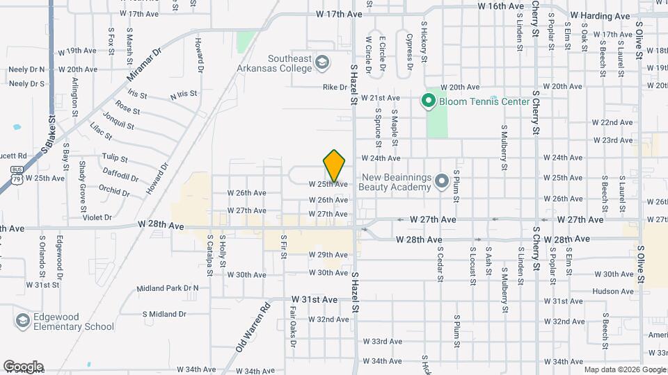 2310 W 25th Ave Map and Location Details