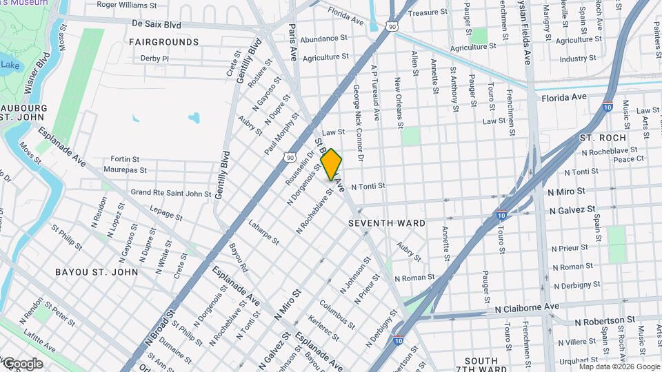 1743 N Rocheblave St Mapa y Detalles de la Ubicación