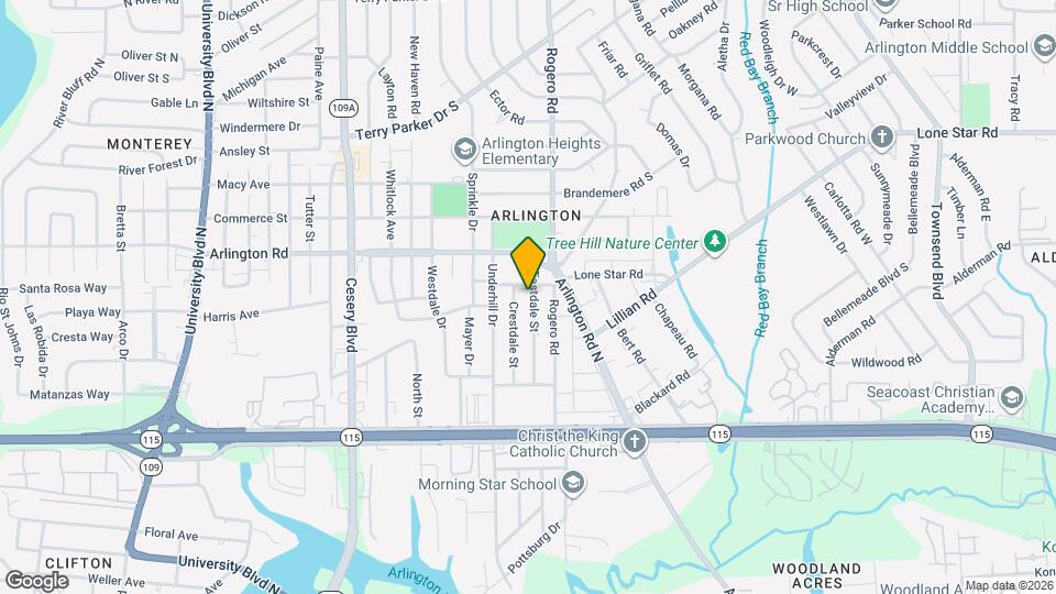 1110 Eastdale St Map and Location Details