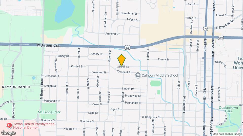 1303 Cordell St Map and Location Details