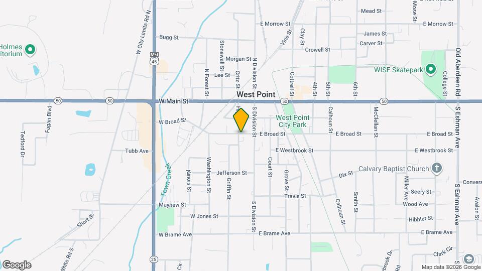 450 W Broad St Map and Location Details