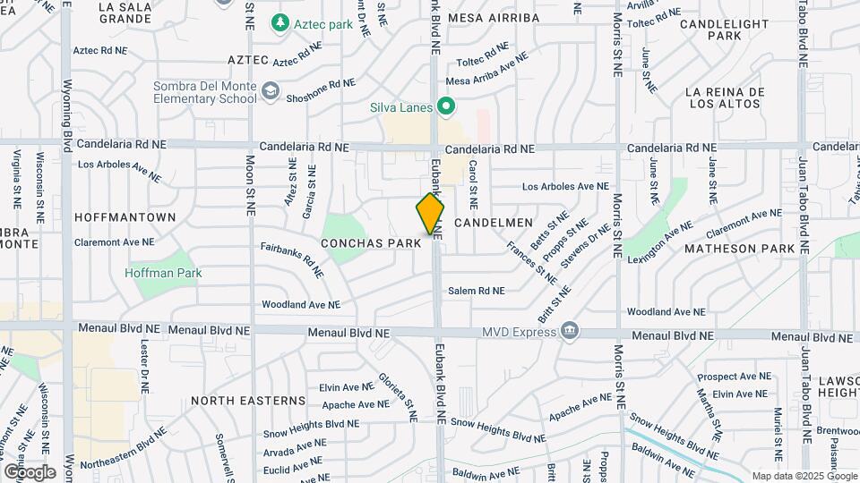 2521 Eubank Blvd NE Mapa y Detalles de la Ubicación