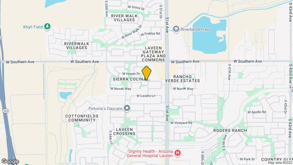 6216 S 52nd Dr Mapa y Detalles de la Ubicación