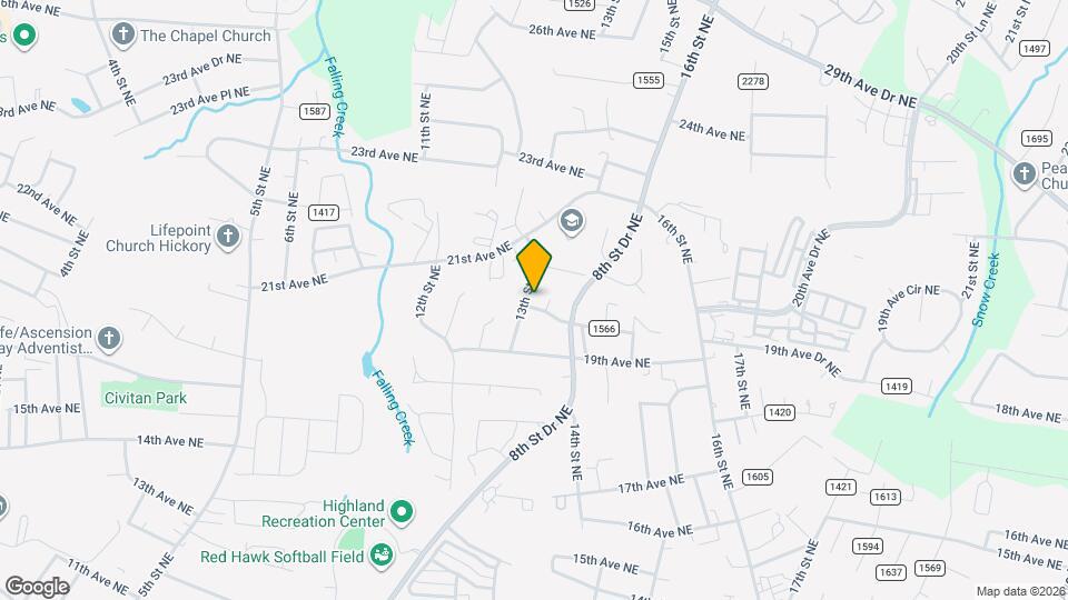 1341 20th Ave NE Map and Location Details