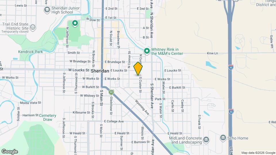 351 E Works St Map and Location Details