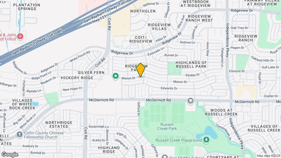 3604 Mason Dr Map and Location Details
