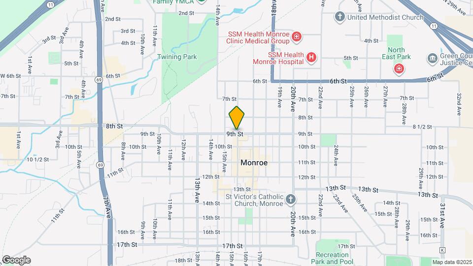 1520 9th St, Unit Apt A Map and Location Details