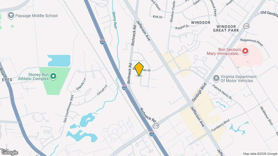 108 Tazewell Rd Map and Location Details