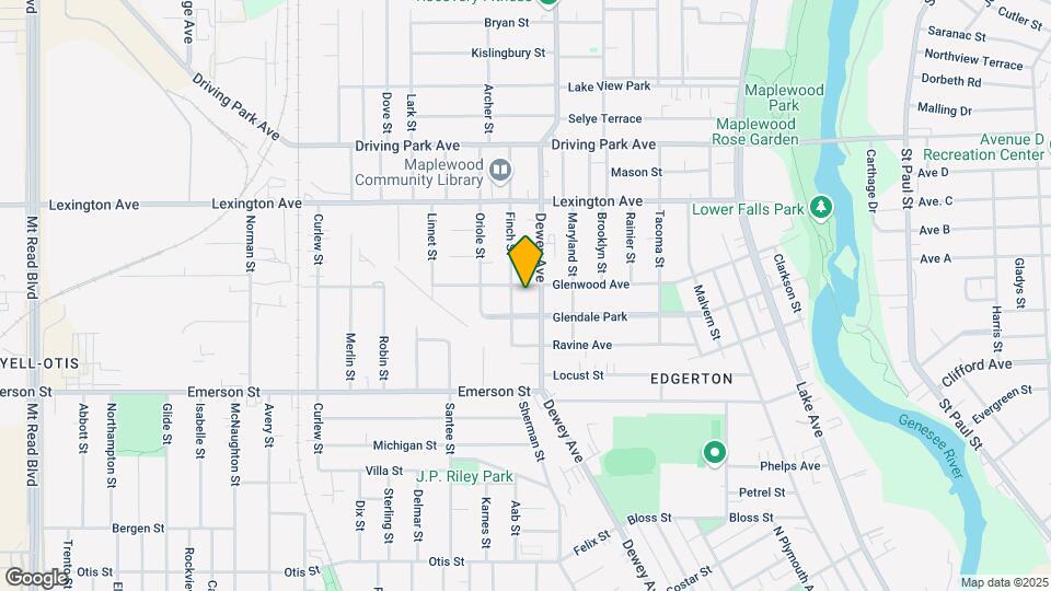 381 Glenwood Ave, Unit DownStairs Map and Location Details