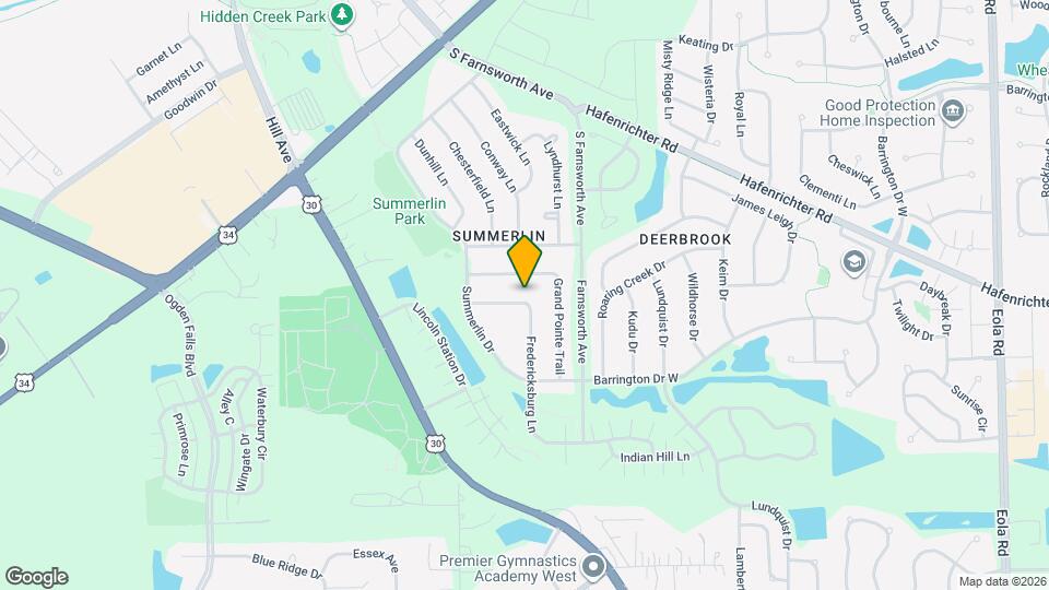 1636 Fredericksburg Ln Map and Location Details