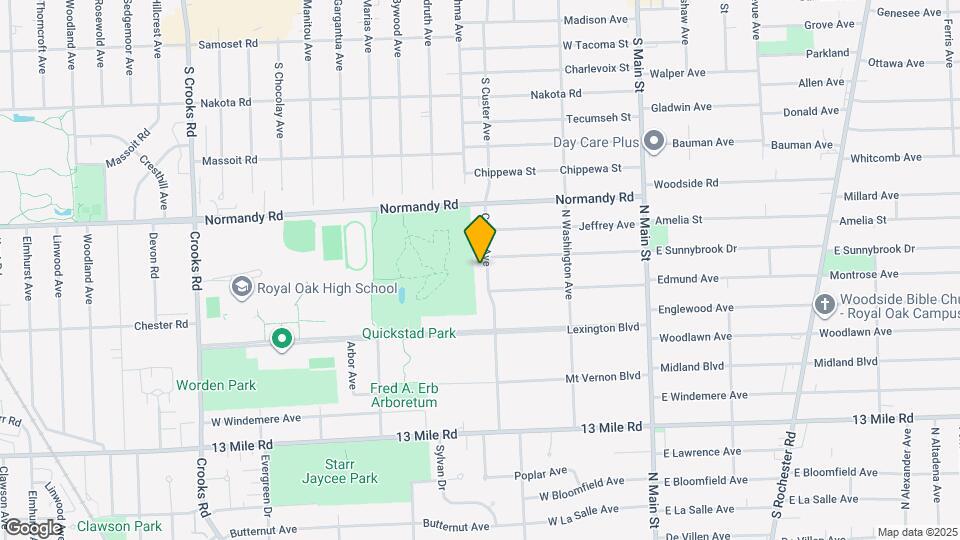 3921 Custer Ave Map and Location Details