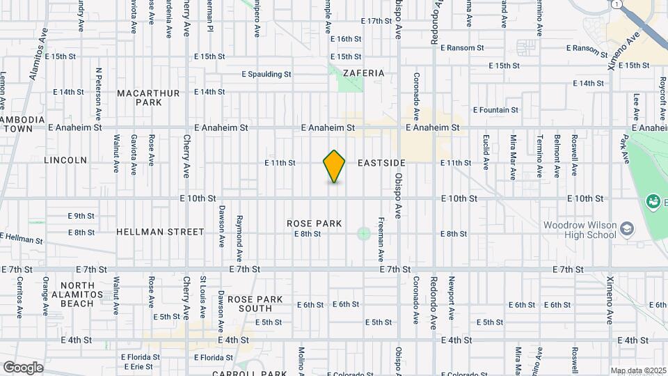 1024 Temple Ave Map and Location Details