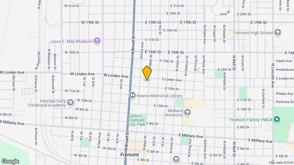1225 N Main St Map and Location Details