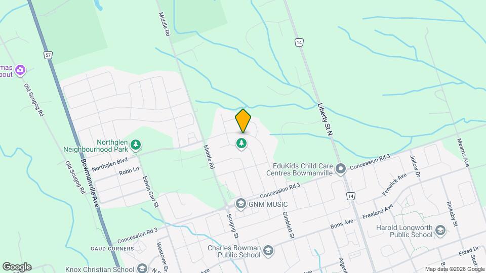 307 Northglen Blvd Map and Location Details