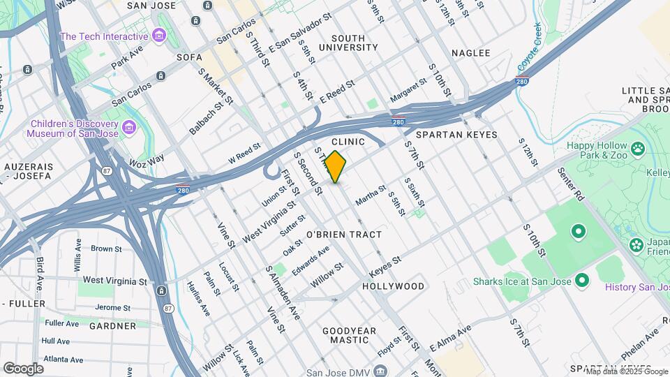 829 S 3rd St Map and Location Details