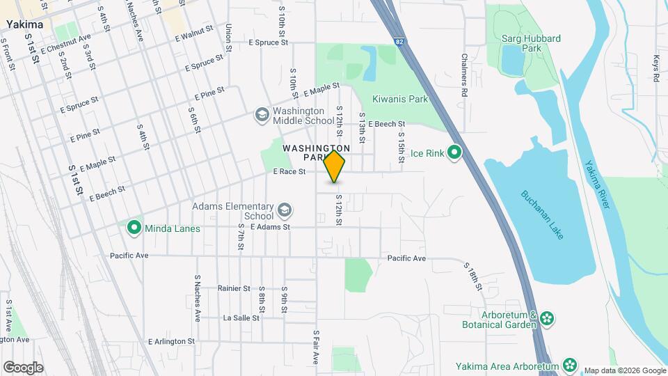 1117 E Alder St Map and Location Details