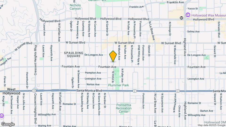 1321 N Vista St Map and Location Details