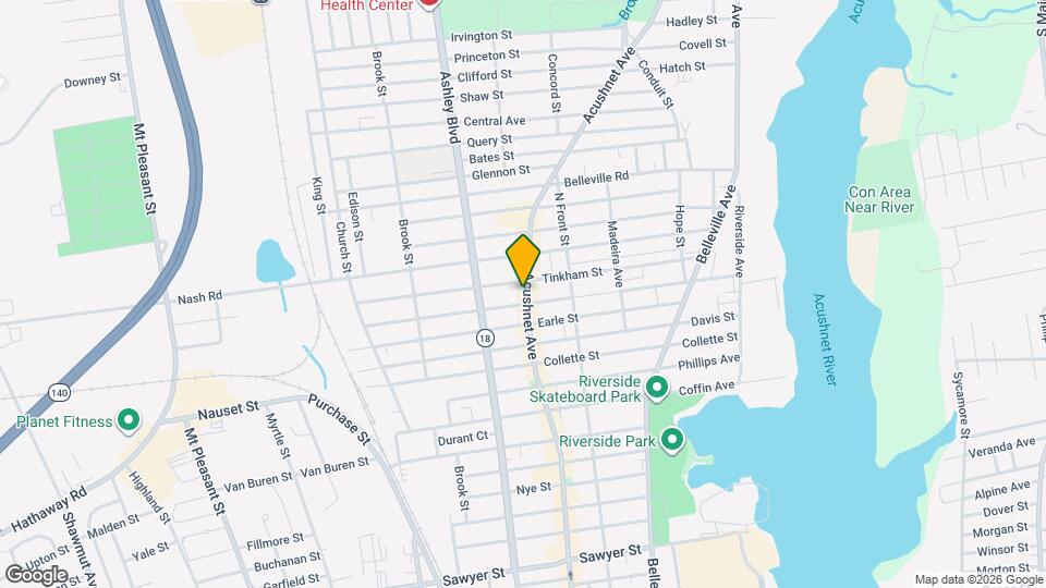 1653 Acushnet Ave Map and Location Details