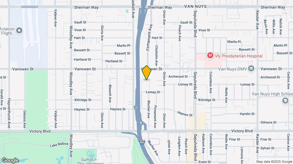 6707 Blucher Ave Map and Location Details