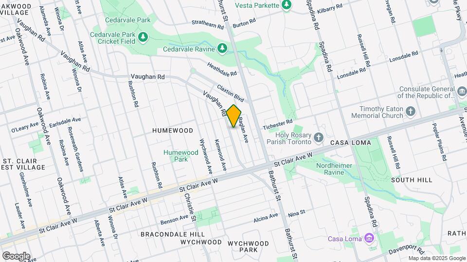 147 Vaughan Rd Map and Location Details