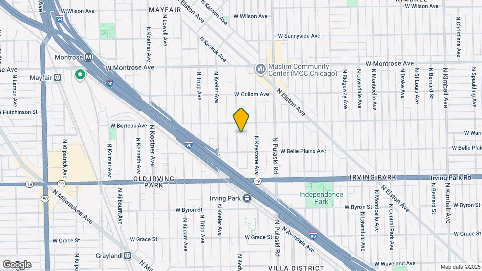 4135 N Kedvale Ave Map and Location Details