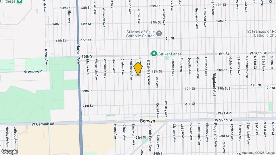 1818 Grove Ave Map and Location Details